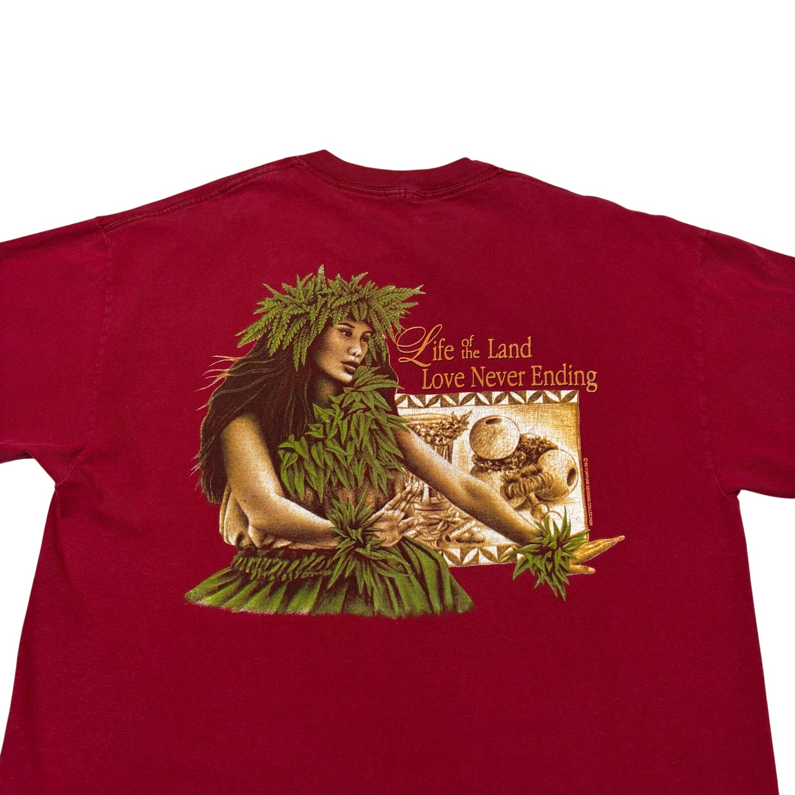 Vintage Hawaiian Legacy Tee Shirt Men's Medium Boxy